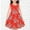 Red, variant on Cethrio Big Girls Casual Dresses, Sleeveless Crew Neck Floral Print Summer Clothes Green Size 7-8 T