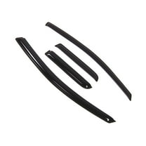 Tuningpros LGWV2-358 Window Visor Light Tinted 4 Pcs Set For 2004-2015