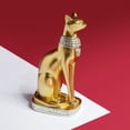 thumbnail image 3 of egipcio Bastet Cat Estatua Estatuilla Acabado en oro Adorno Escultura Gato Faraón para hombre Estante Decoración Decoración para 20x13x38cm Baoblaze Estatua del gato Bastet, 3 of 8