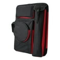 thumbnail image 4 of Mochila artista, estuche de cartera de arte, transportista de almacenamiento de telas de oxford gran bolsa de dibujo para suministros de manualidades Rojo negro, 4 of 8
