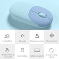 thumbnail image 4 of EGNMCR Combo Clavier et Souris Sans Fil, pour Tablettes PC Windows/iOS/Linux, Convient pour Travailler, Dactylographier, Voyager, Réunion, Cadeau, 4 of 7