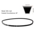 thumbnail image 2 of 2 Packs K25 Rubber V Belt, K Section V-Belt 25" Outside Circumference x 0.315" Width x 0.236" Thick, 2 of 4