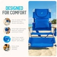 thumbnail image 5 of Ostrich The Deluxe 3N1 Lightweight Outdoor Beach Lounge Chair with Footrest, Blue, 5 of 10