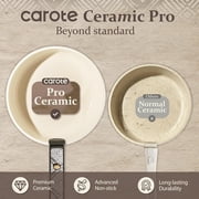 CAROTE 33-Pieces Ceramic Cookware Set, Nonstick Pots and Pans with Detachable Handles and Lids, Induction Compatible, Diswasher Safe, Black