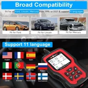 AUTOPHIX 7150 Full System Diagnostic Scan Tool Fit for Ford Lincoln Mercury All Function OBD2 Scanner with Engine ABS SRS SAS Oil EPB DPF TPMS Reset Code Reader Battery Registration Tool