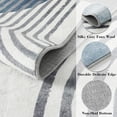 thumbnail image 2 of Wonnitar Boho Washable Area Rug 5x7,Blue Large Living Room Rug,Non-Slip Soft Rugs for Bedroom Aesthetic,Mid Century Modern Rainbow Nursery Throw Carpet for Boy Kids Room Office, 2 of 7