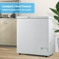 thumbnail image 2 of Giantex 5 Cu Ft Chest Freezer, Freestanding & Flip Top Chest Freezer w/ 7 Temperature Settings, Removable Sliding Basket Included, Compact Deep Chest Freezer, 2 of 6