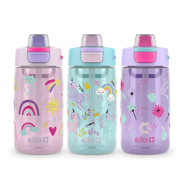 Ello Kids Colby 14-oz. Tritan Plastic Water Bottle, 3-Pack, Choose Color