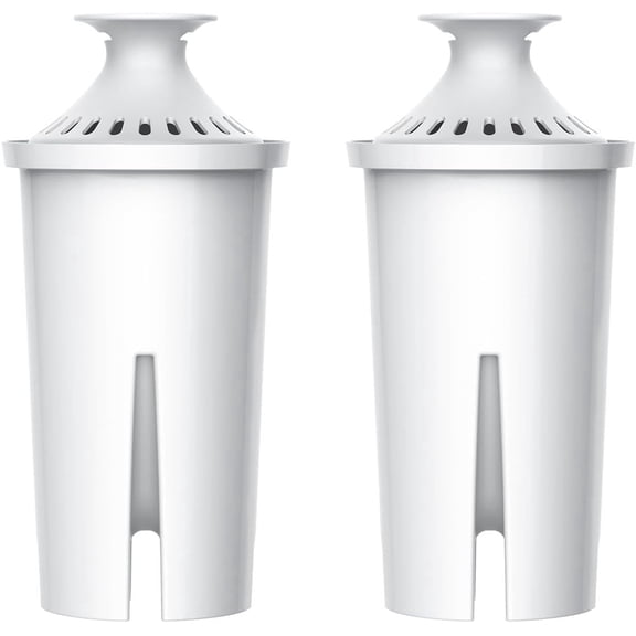 AQUA CREST CF06A Replacement for Brita® Filter, Brita® Water Pitchers and Dispensers, Classic OB03, Mavea® 107007, and More, NSF Certified Pitcher Water Filter, 2 Pack