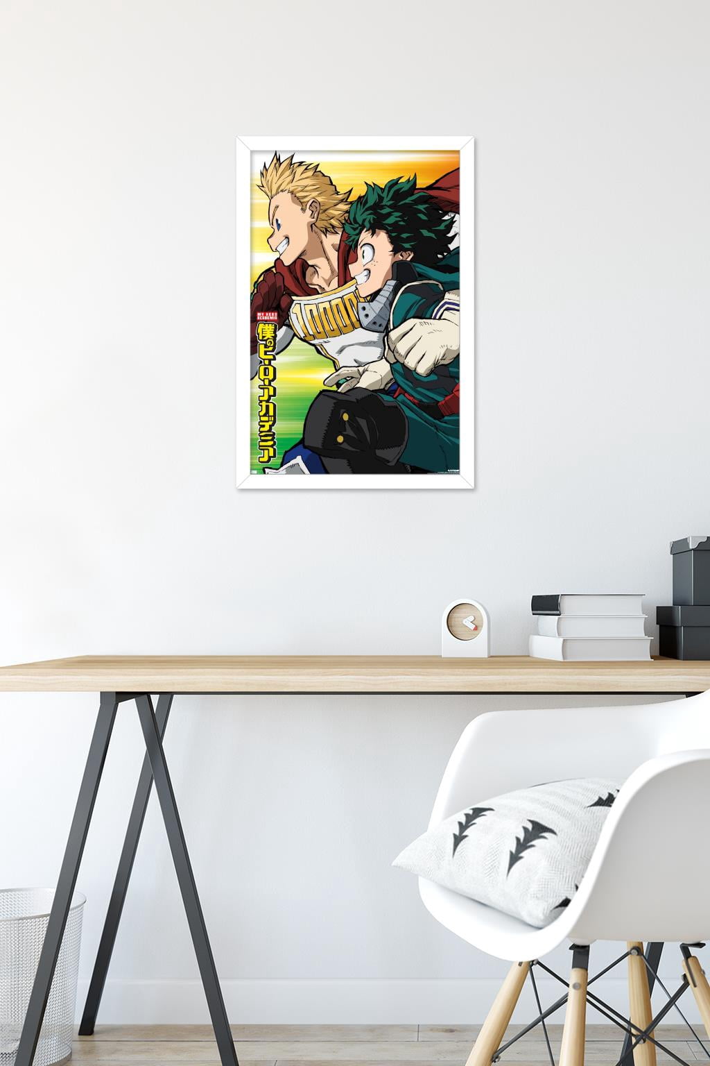 My Hero Academia: Season 4 - Teaser Visual Wall Poster, 14.725" x 22.375" Framed