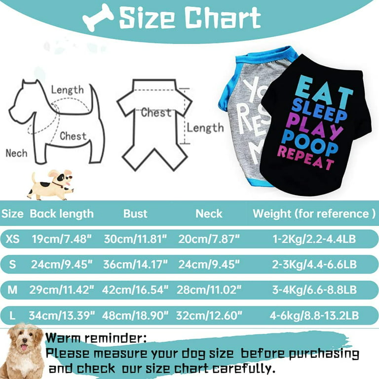 Dog Shirts Clothes, Chol&Vivi Dog Clothes T Shirt Vest Soft and Thin, 2pcs  Blank Shirts Clothes Fit for Extra Small Medium Large Extra Large Size Dog
