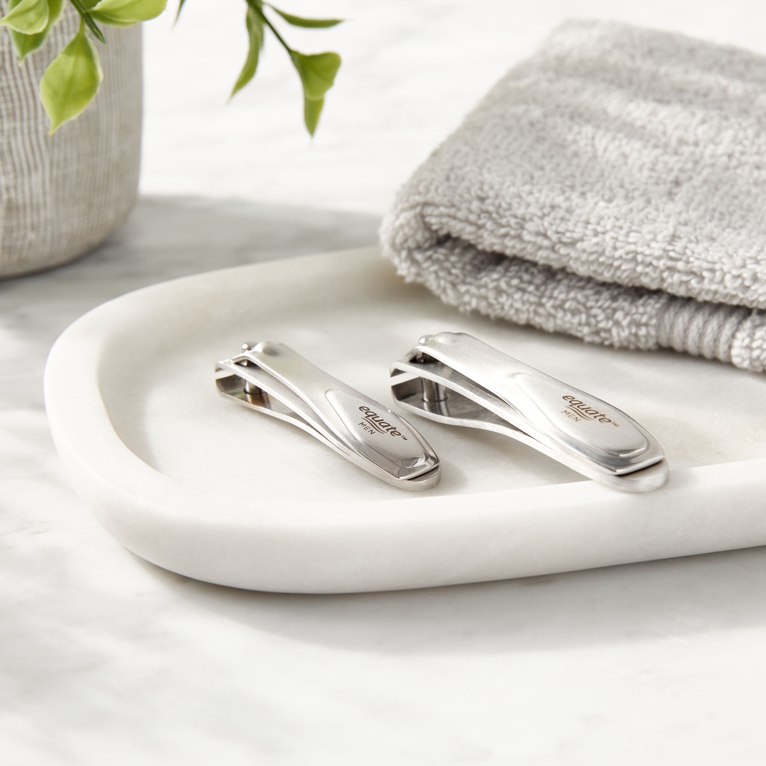 Equate Stainless Steel Twin-Pack Nail Clippers, 2 Pieces