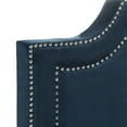 thumbnail image 4 of SAFAVIEH Theron Modern Elegant Upholstered Bed Frame with Nail Heads, Queen, Navy, 4 of 8