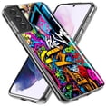 thumbnail image 2 of MUNDAZE Samsung Galaxy S10e Shockproof Clear Hybrid Protective Phone Case Urban Graffiti Street Art Painting Cover, 2 of 5