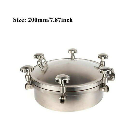 INTBUYING Pressure Circular Manhole Stainless Steel Tank Manway 8”