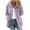 Purple, variant on Womens Fleece Jacket Zip up Hooded Fuzzy Coat Sherpa Lined Warm Winter Outerwear Long Sleeve Sweater Jackets