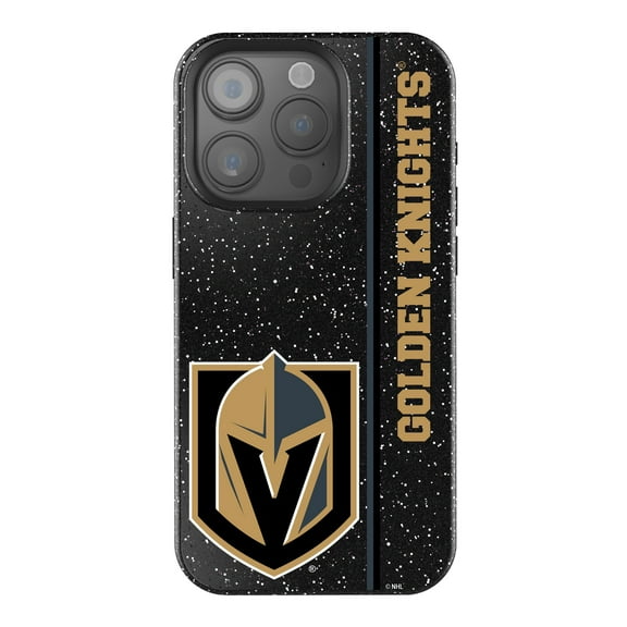 Keyscaper Black Vegas Golden Knights Sidebar Bling iPhone Case