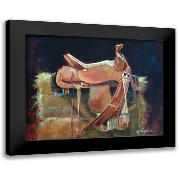 Bansemer, Roger 14x12 Black Modern Framed Museum Art Print Titled - Saddle