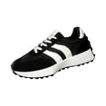 thumbnail image 2 of Women's Comfortable Fashion Thick Sole Sneakers, Casual Breathable Lace-up Tennis Running Shoes Stylish Comfortable Block Color Sneakers, 2 of 5
