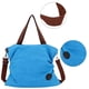 thumbnail image 3 of Bolso bandolera de lona para mujer, bolso de lona artístico de moda para el tiempo libre Azul cielo, 3 of 5