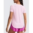 thumbnail image 2 of CRZ YOGA Cloudweight Workout Tops for Women Lightweight Athletic Short Sleeve Shirts Gym Running Side Slit T-Shirts, 2 of 5