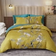 thumbnail image 3 of Algodón Funda Nórdica Reina Chic Bird Flower Print Funda Nórdica Luxury Soft Garden, 3 of 9