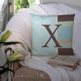 thumbnail image 3 of Carolines Treasures CJ1003-XPW1414 Letter X Initial Monogram - Blue Stripes Decorative   Canvas Fabric Pillow 14Hx14W, 3 of 4
