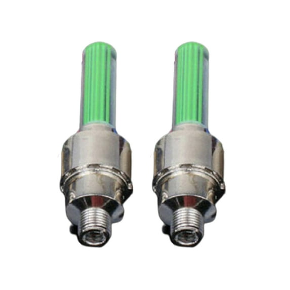 Yoone 2 Pcs Tire Valve Light Bicycle Motorcycle Wheel Tyre-Light Cap Flash Lamp Neon