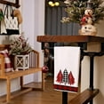 thumbnail image 6 of SM-XLHN Christmas Kitchen Towels Set of 2,Black Buffalo Plaid Xmas Tree Dish Towels 18x26 Inch Drying Dishcloth,Farmhouse Home Decoration AD008, 6 of 6