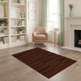 thumbnail image 2 of ODIKA 4'x6' Brown Geometric Striped Modern Washable Area Rug Contemporary Block Pattern with Horizontal for Bedroom, Reading Nook, Pet Friendly & Non-Shedding, 2 of 7