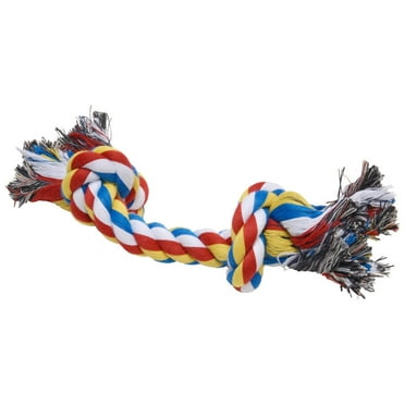 Jeffers Pet Rope Bone Dog Toy, Multi-Colored, 16" – Durable Braided Rope for Tug of War, Chewing & Fetch – Interactive Play for Pets – Machine Washable Dog Game Toy, Supports Healthy