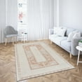 thumbnail image 3 of Vintage Design Rug, Oriental Rug, Geometric Rugs, Beige Rug, Muted Rug, Antique Decor Rug, Turkish Rug, Gift For Her, Thin Rug, Soft Rug, 3.3'x9.2' - 100x280 cm, 3 of 9