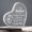 To My Sister, variant on Heart Acrylic Keepsake Sign Plaque 3.9x3.9 Inch Sister Gift
