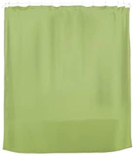 Shower Curtain Liner Lime Green Machine Washable Vinyl Magnetized