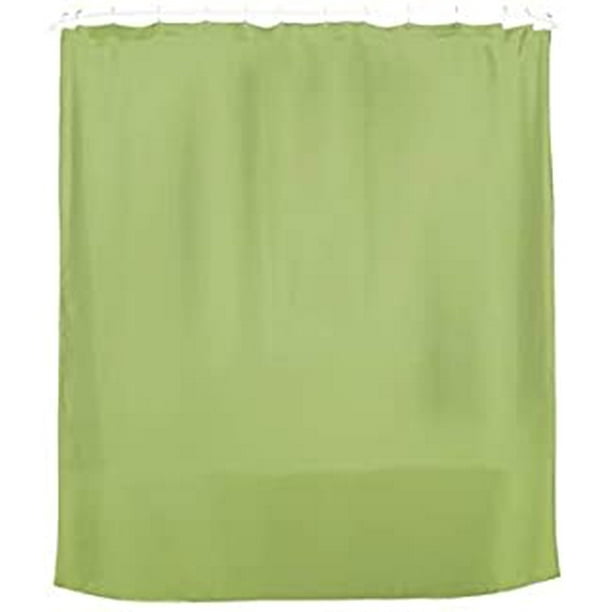 Shower Curtain Liner Lime Green Machine Washable Vinyl