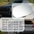 thumbnail image 4 of Left Rear View Side Mirror White Lens Heating for Audi Q5 Q7 SQ5 SQ7 2017-2022, 4 of 7
