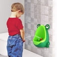 thumbnail image 2 of Urinario Para Niños Frog Baby Boys Orinal de pie Orinal de entrenamiento para inodoro montado en la pared Verde Sywqhk Libre de BPA, 2 of 5