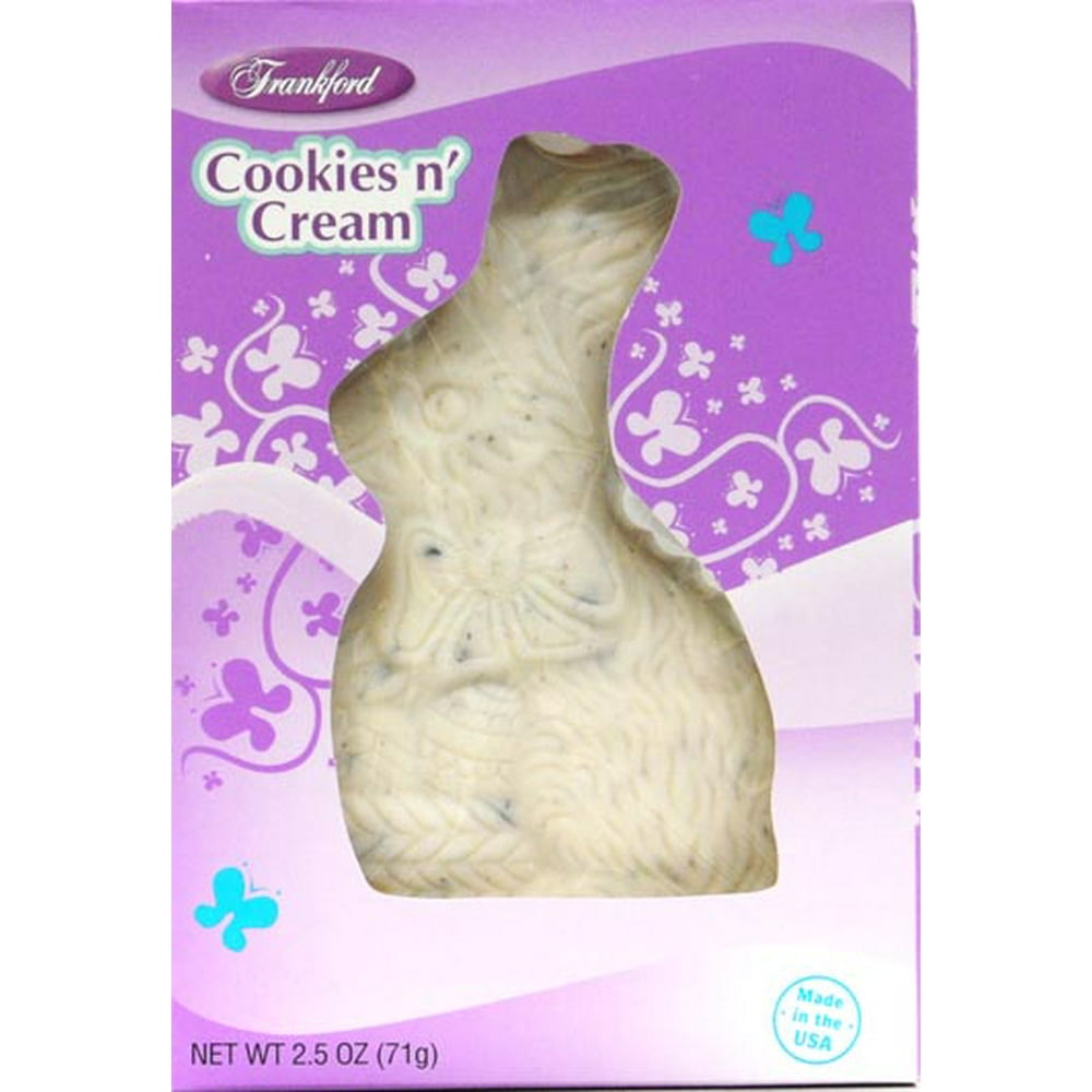 Frankford Cookies N Creme Chocolate Bunny, 2.5 Oz.