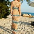 thumbnail image 3 of Plebaso Cache-Maillot Boho pour Femmes Robe Débardeur Maxi Sans Manches Tenue de Plage Été Maillot de Bain Bikini Cache-Maillot, 3 of 6