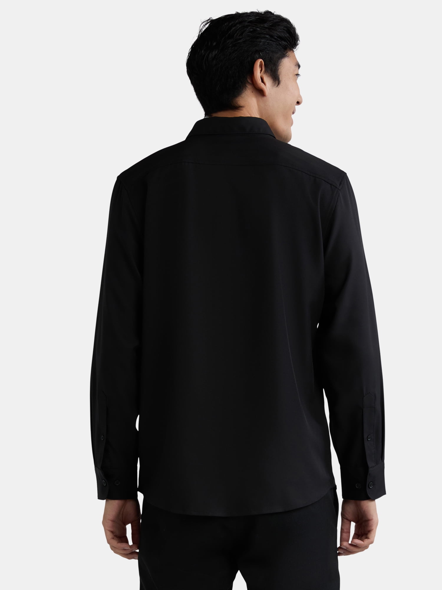 George Men’s Performance Dress Shirt with Long Sleeves, Sizes S-3XL