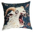 thumbnail image 2 of Pillow Covers - Screaming Goat Soft Protector, 17.7x17.7 Inches Square, Hilarious Animal Graphic, Couch Decoration, Living Room Sofa Cushion Covers, Home Dorm Accessory(B), 2 of 4