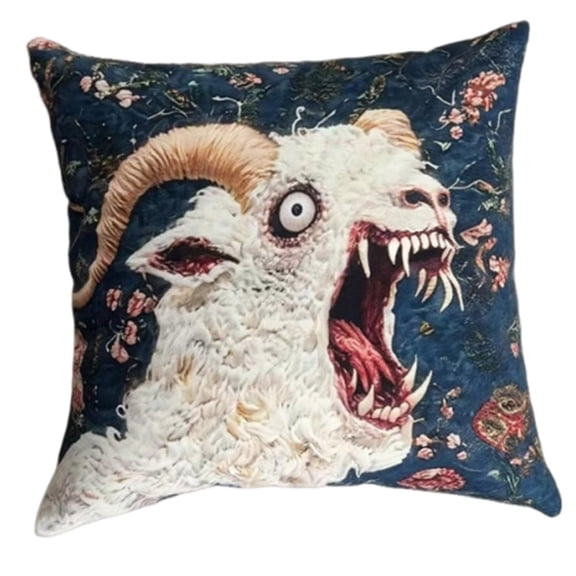 Covers Screaming Goat Soft Protector 17.72x17.72 Inches Square Hilarious Animal Graphic Couch Living Room Textu Decorative Pillows Decorative Bed Pillows Southwest Pillows Decorative Throw Pillows