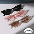 thumbnail image 2 of Fashion Women's Luxury Cat Eye Sunglasses Triangle Vintage Design UV400 Sun Glasses Unisex Classic Small Outdoor Goggle Shades, 2 of 10