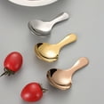 thumbnail image 5 of Dream Lifestyle Dessert Spoon Short Handle Smooth Edge Vibrant Color Mirror Polish Thickened Decorative Stainless Steel Mini Teaspoon Ice Cream Dessert Metal Spoon for Home, 5 of 8