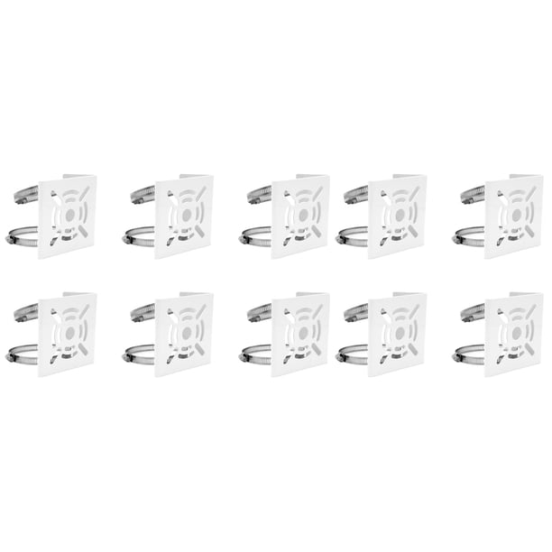 10X Adaptador Universal de Montaje en Poste Vertical, con 20 Bucles, Soporte de Bucle para Montaje en Pared