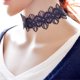 thumbnail image 4 of Cadena Collar de la Joyería de Moda Cera Gargantilla de Plata de Girasol de Color Negro, 4 of 4