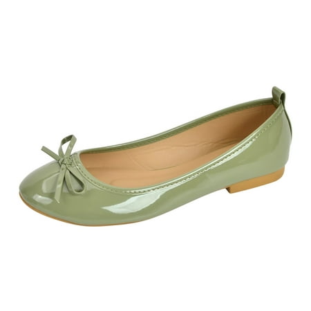 

sneakers for Women Women Soft Sole Square Toe Flats Women s Slip On Shoes Women Loafers Dress Shoes Women Shoes Flats Comfortable PU Dress Sandals for Women Green