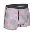 thumbnail image 3 of Fotbe Pink Flamingo Men’s Total Support Pouch Boxer Briefs, X-Temp Cooling, Moisture-Wicking Underwear, Regular, Long-leg and Trunk-, 3 of 9