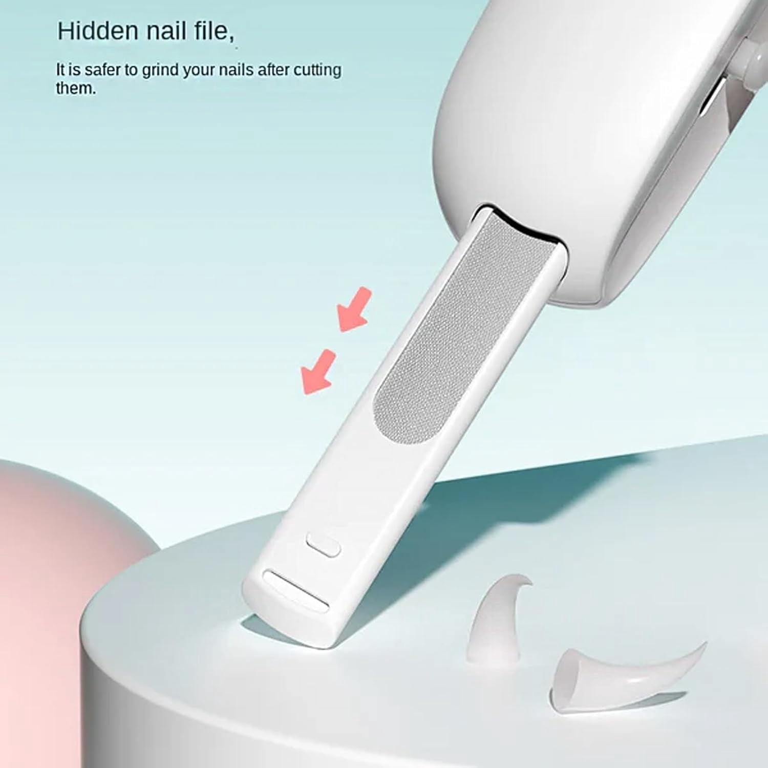 nuyezo Celery Pets Nail Clippers, Celerypets Adjustable Claw Clippers, Gentle Round-Hole Trimmer with Dust Storage | Adjustable Size & Hidden Nail File | Cat/Dog Grooming Tool