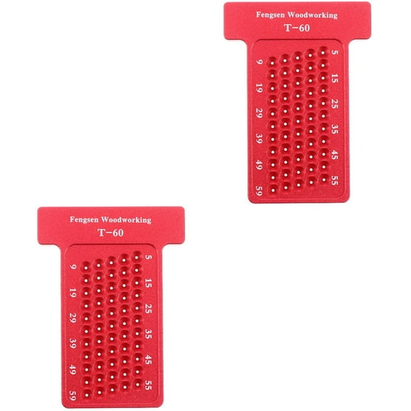 2 Count Ruler Woodworking Scriber Device Tool Woodpeckers Tools Carpentry for Artist Gifts Household Hole T- Type